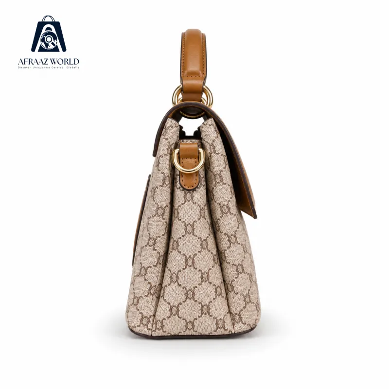 Vintage Luxe Monogram Handbag