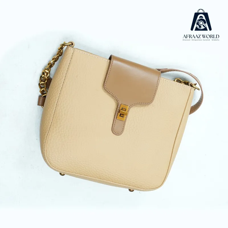 Stylish Pink-Beige Shoulder Bag Set for Women | 2-in-1 Luxury Handbag by Afraaz World