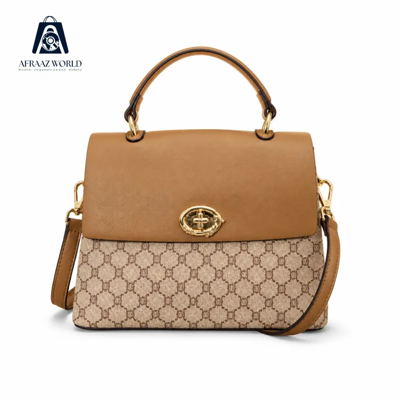 Vintage Luxe Monogram Handbag