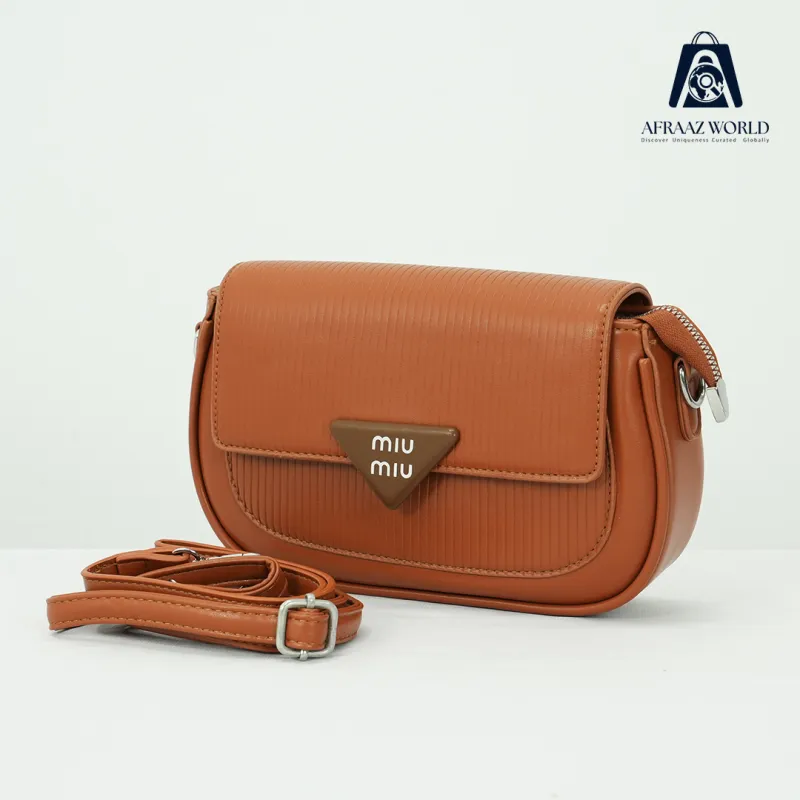 Elegant MIU MIU  Pink Textured Crossbody Bag with Triangle Logo